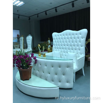 Оптовый стул с высокой спинкой и двойным троном для свадьбы